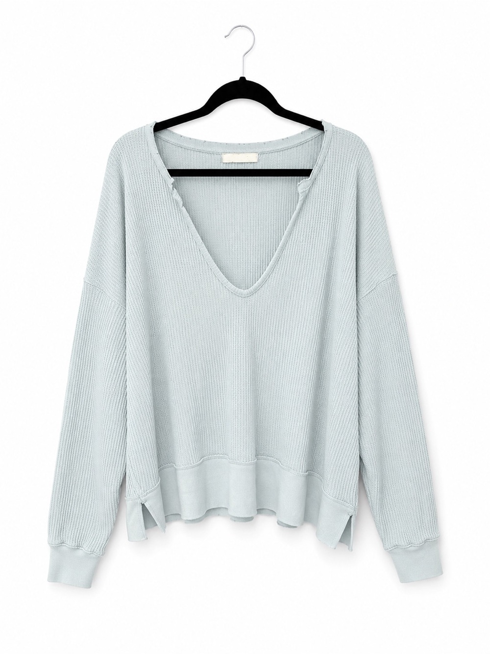Free People We The Free Buttercup Thermal Top Shirt Oversized Boho